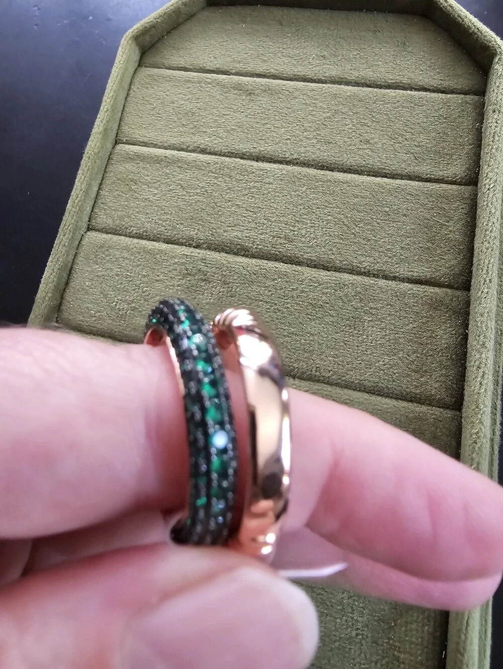 Gold Plated Ring Set Size 9
